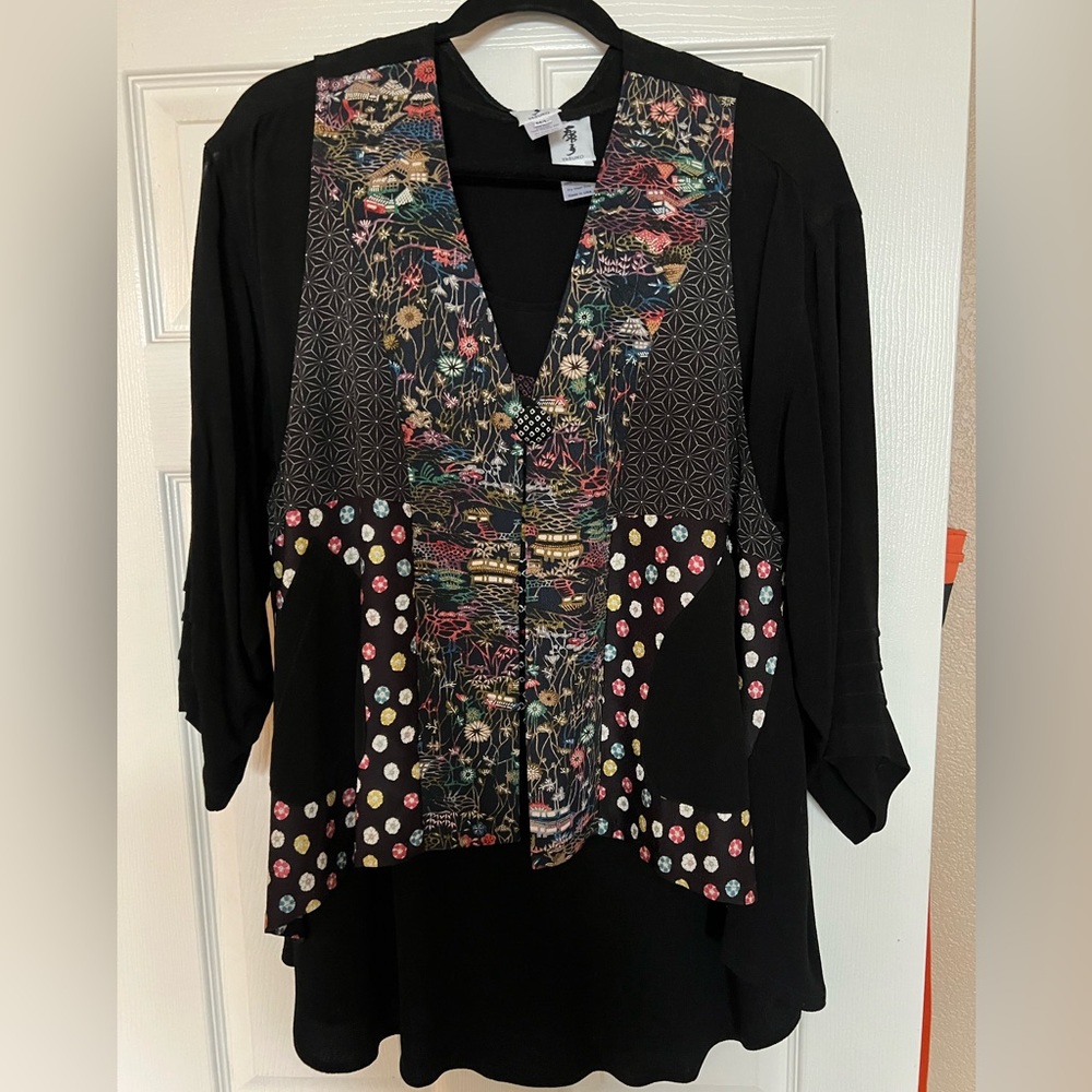 Rayon/Silk Set, Tunic Top M/L & Vest XL